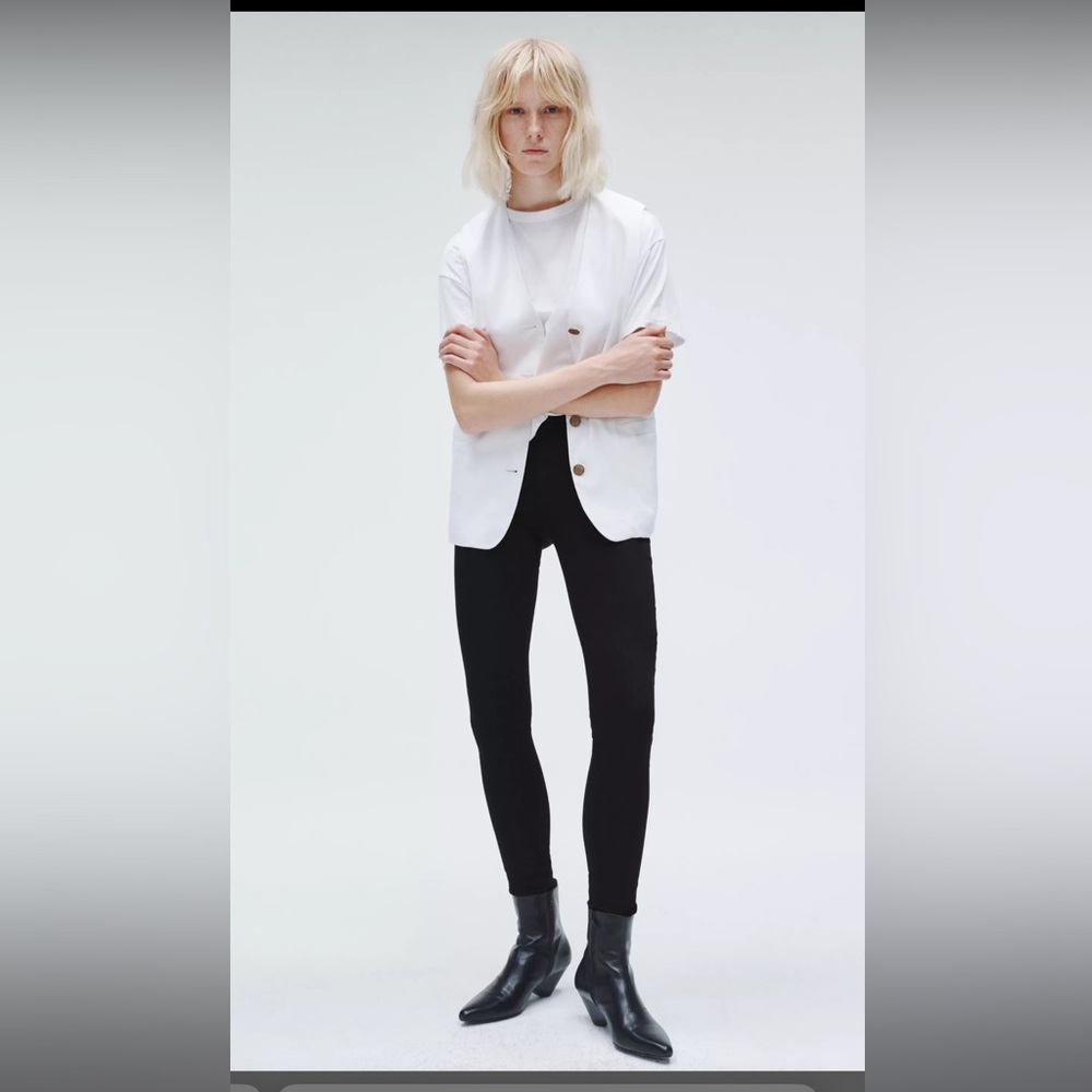 Rag & Bone Black High Rise Jeans EUC
